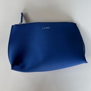 La Mer Blue Small Cosmetic Toiletry Bag